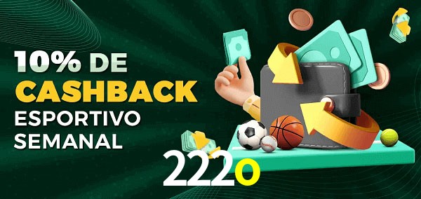10% de bônus de cashback na 222o